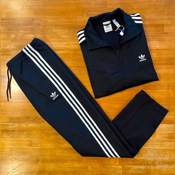 ADIDAS Black Firebird / Beckenbauer Track Suit - Picture 1 of 13